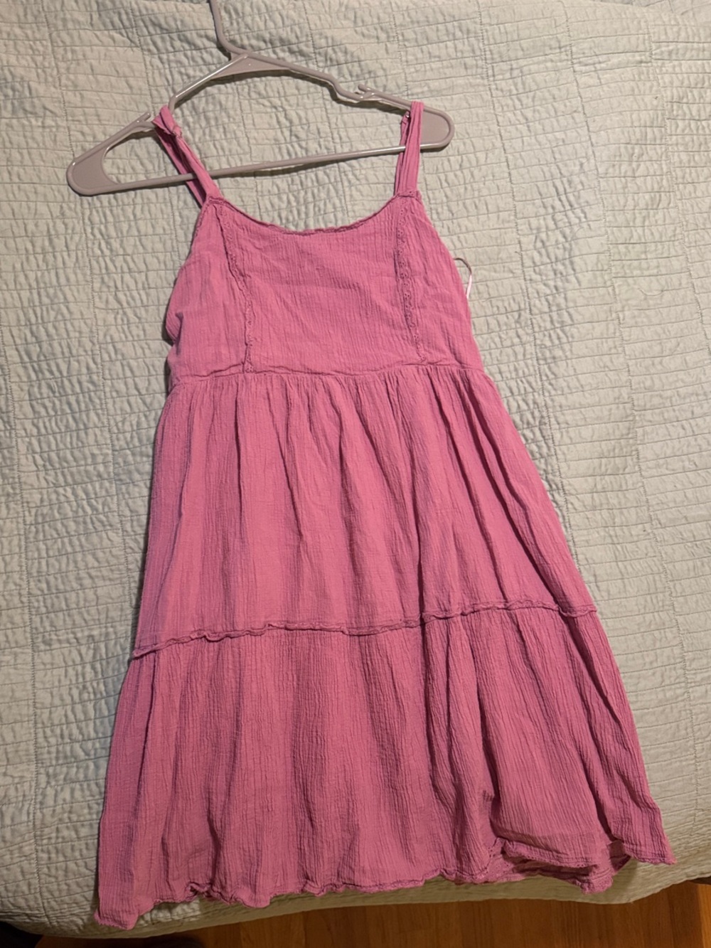Womens' Light Purple Tiered Sundress - Lightweight Summer Dress